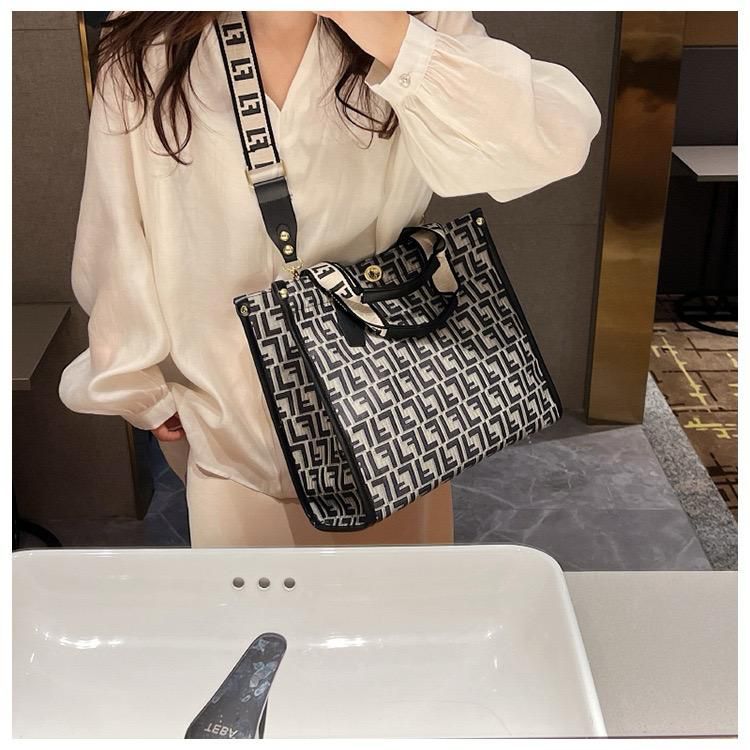 Siksyra Imported Premium Fendi Style Tote Bag – Classy PU Leather Handbag for Women