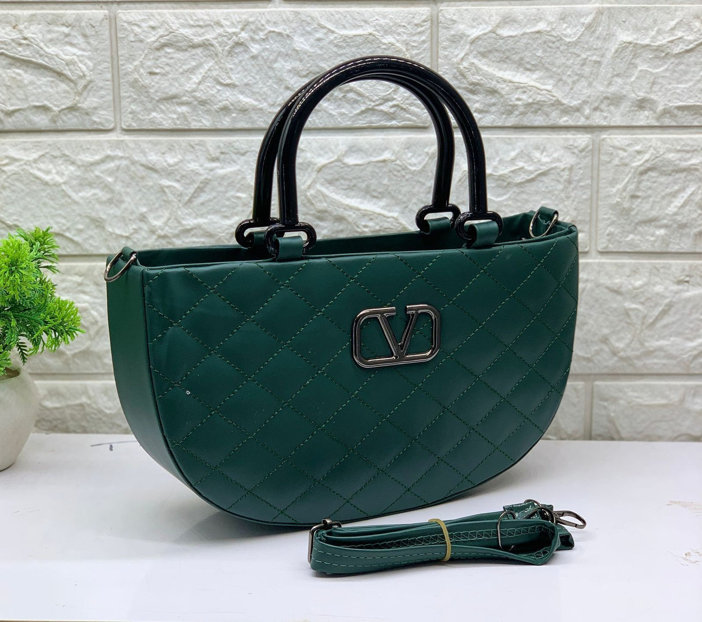 Siksyra Embroidery Design Sling Bag for Women & Girls – Stylish PU Leather Crossbody with Zipper Closure