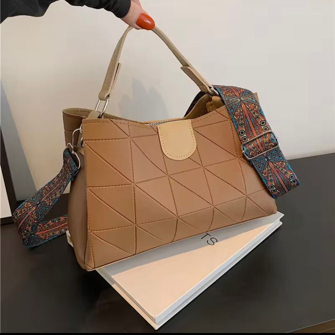 Siksyra Imported PU Leather Tote Bag – Stylish Handbag for Women in 3 Beautiful Colours