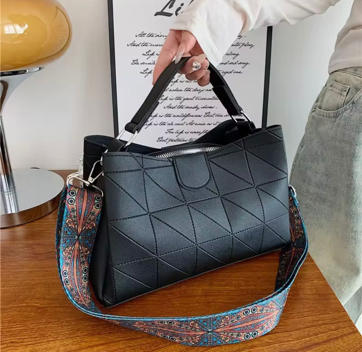 Siksyra Imported PU Leather Tote Bag – Stylish Handbag for Women in 3 Beautiful Colours