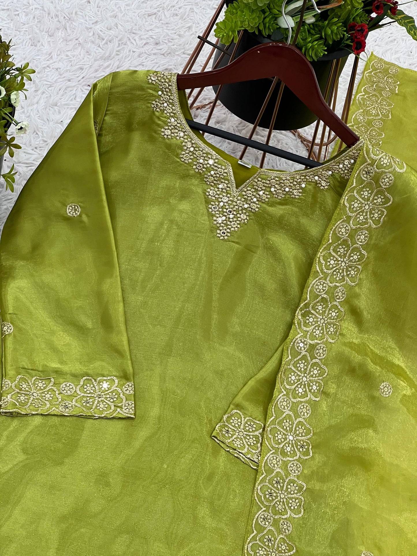 Siksyra Jimmy Choo Silk Embroidered Top-Bottom Dupatta Set – Fully Stitched Premium Ethnic Wear (SR-1674)