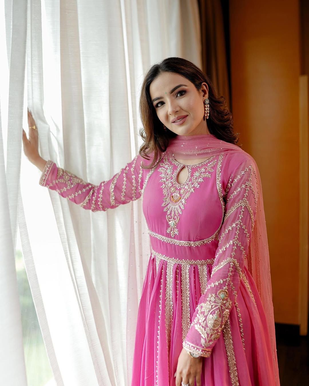 Siksyra NSR-817 Designer Heavy Embroidered Gown with Dupatta – Party Wear Collection for Women