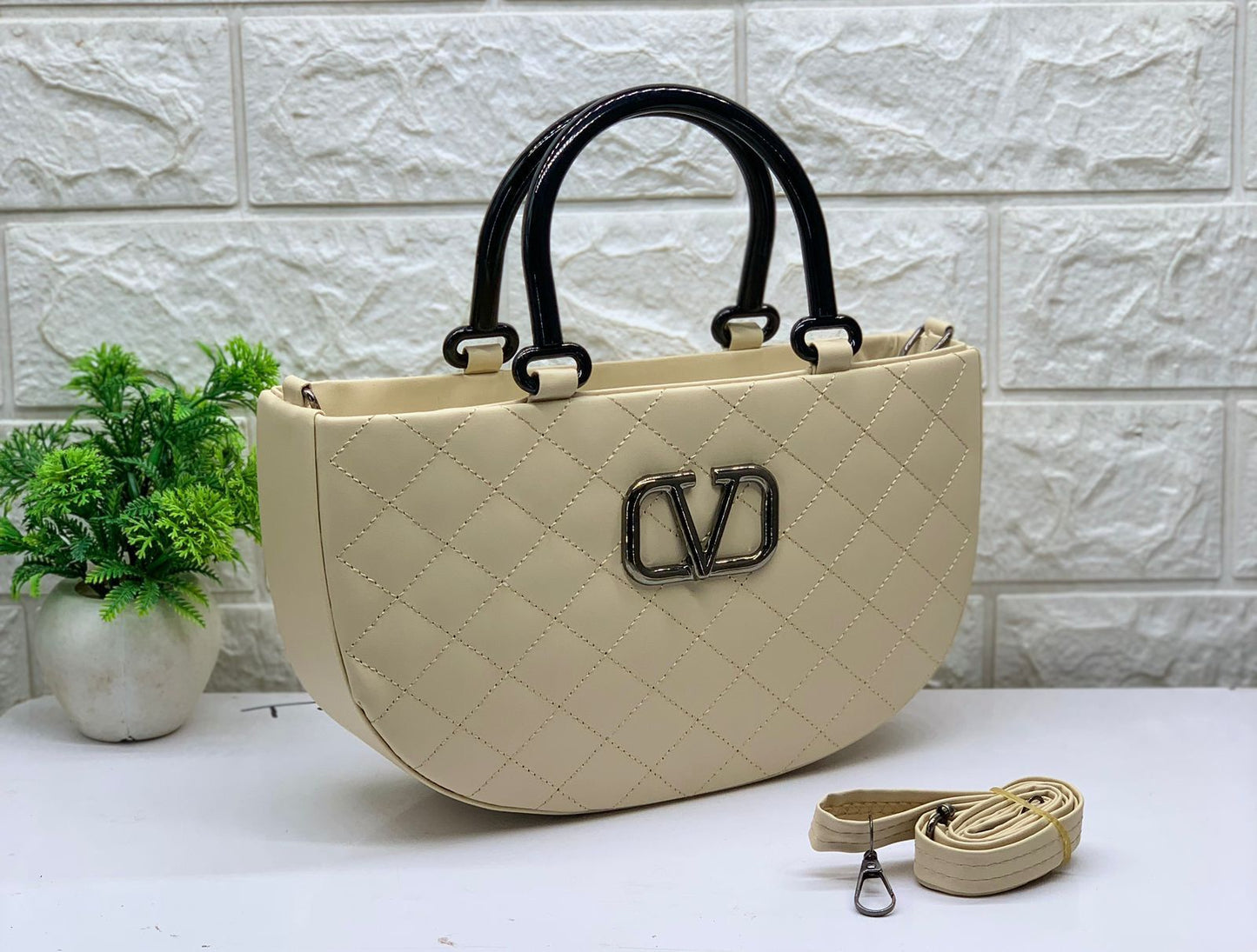 Siksyra Embroidery Design Sling Bag for Women & Girls – Stylish PU Leather Crossbody with Zipper Closure