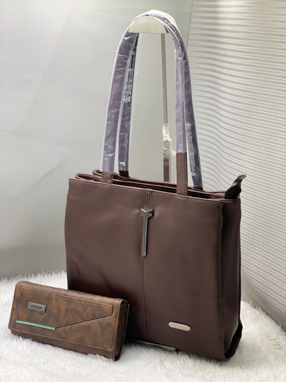 Siksyra Fancy PU Leather Shoulder Bag & Wallet Combo for Women – Stylish & Spacious