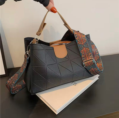 Siksyra Imported PU Leather Tote Bag – Stylish Handbag for Women in 3 Beautiful Colours