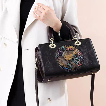 Siksyra Premium Imported Triple Partition Handbag – Elephant Patch Design