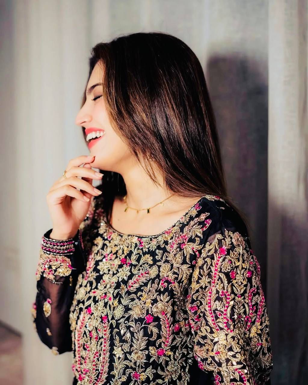 Siksyra Designer Party Wear Embroidered Palazzo Suit Set – Fully Stitched (ZC-9013)