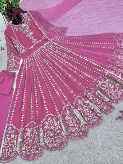 Siksyra NSR-817 Designer Heavy Embroidered Gown with Dupatta – Party Wear Collection for Women