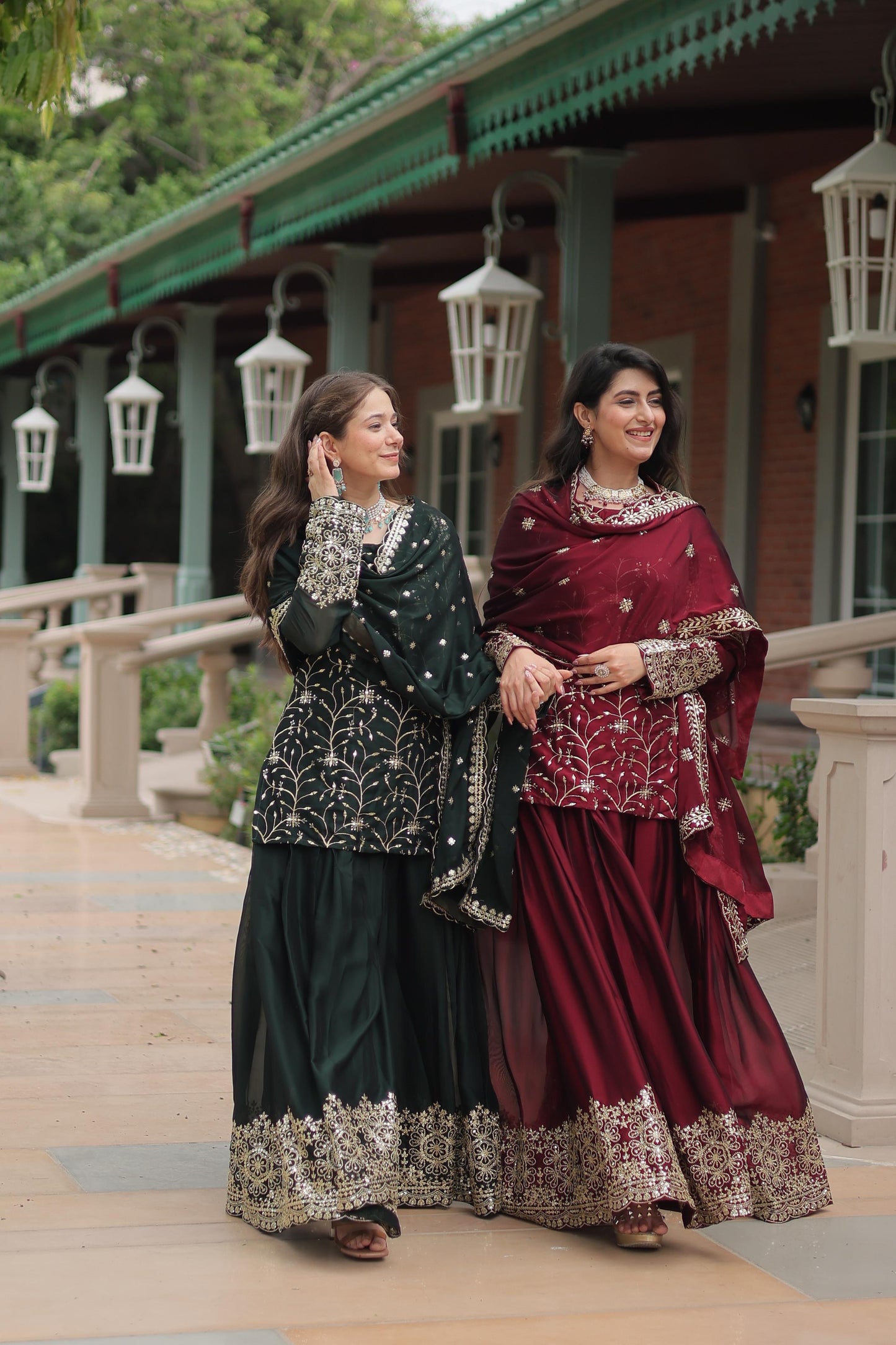 Siksyra KA-1132 Premium Designer Embroidered Kurti-Plazzo-Dupatta Set – Rangoli Silk Readymade Suit for Women